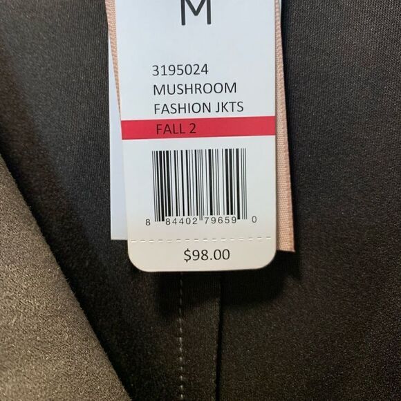 Nwt’s Philosophy Faux leather moto brown/ jacket  mushroom fashion - Picture 14 of 15